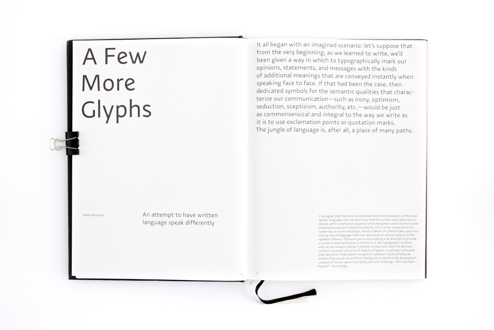 Double-page d’introduction de Typojis – A Few More Glyphs